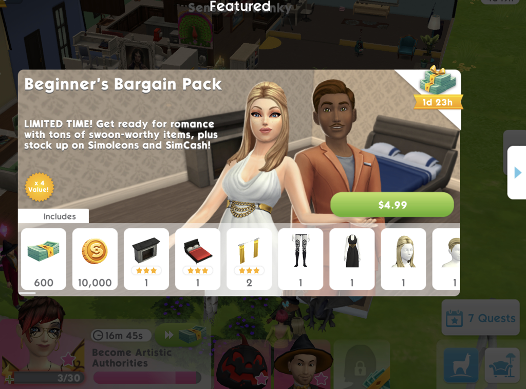 the sims mobile game changers